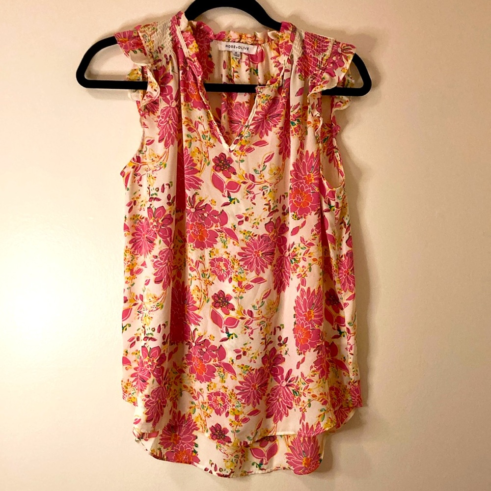 Floral Sleeveless Top